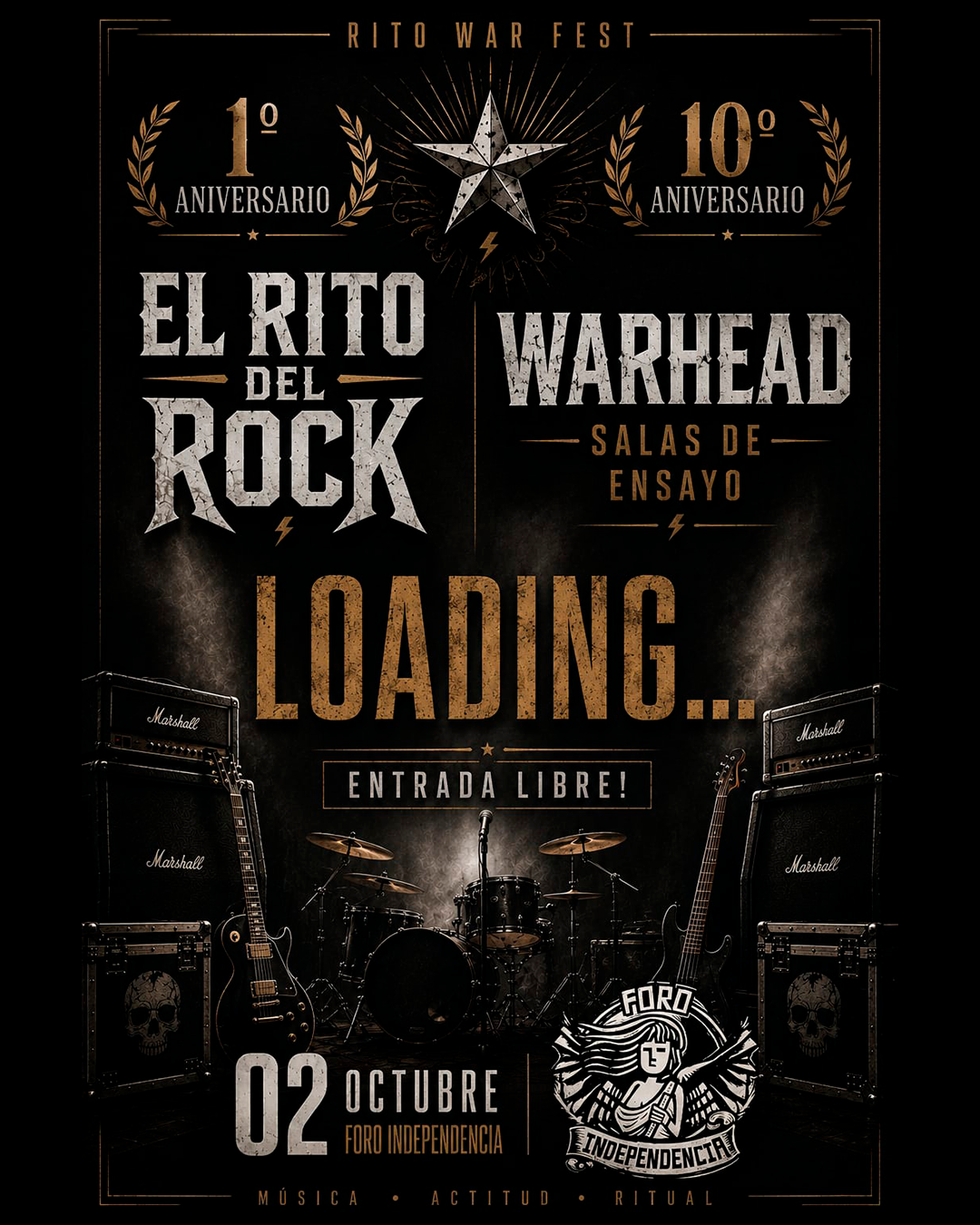 Flyer de EL RITO DEL ROCK