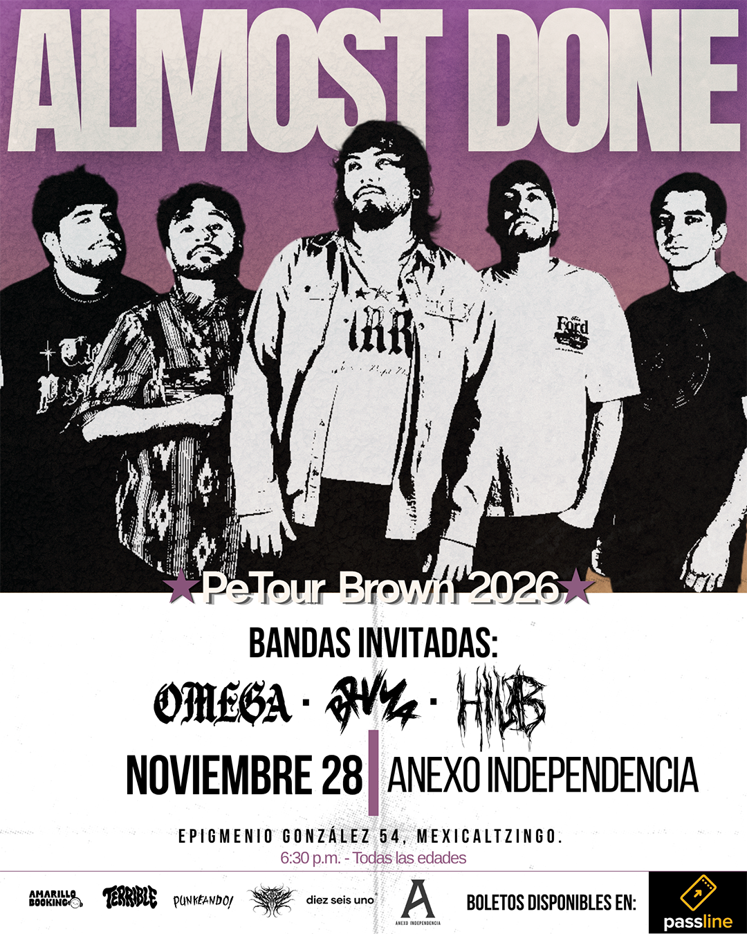 Flyer de ALMOST DONE