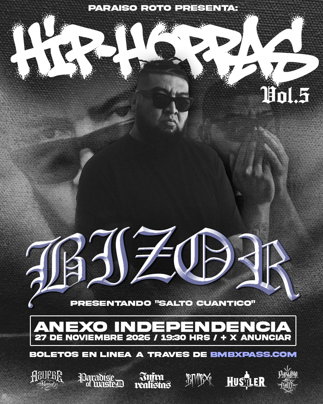 Flyer de HIP-HOPPAS VOL. 5