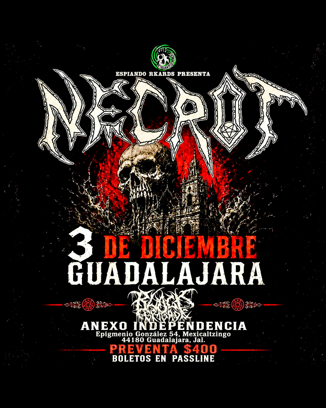 Flyer de NECROT