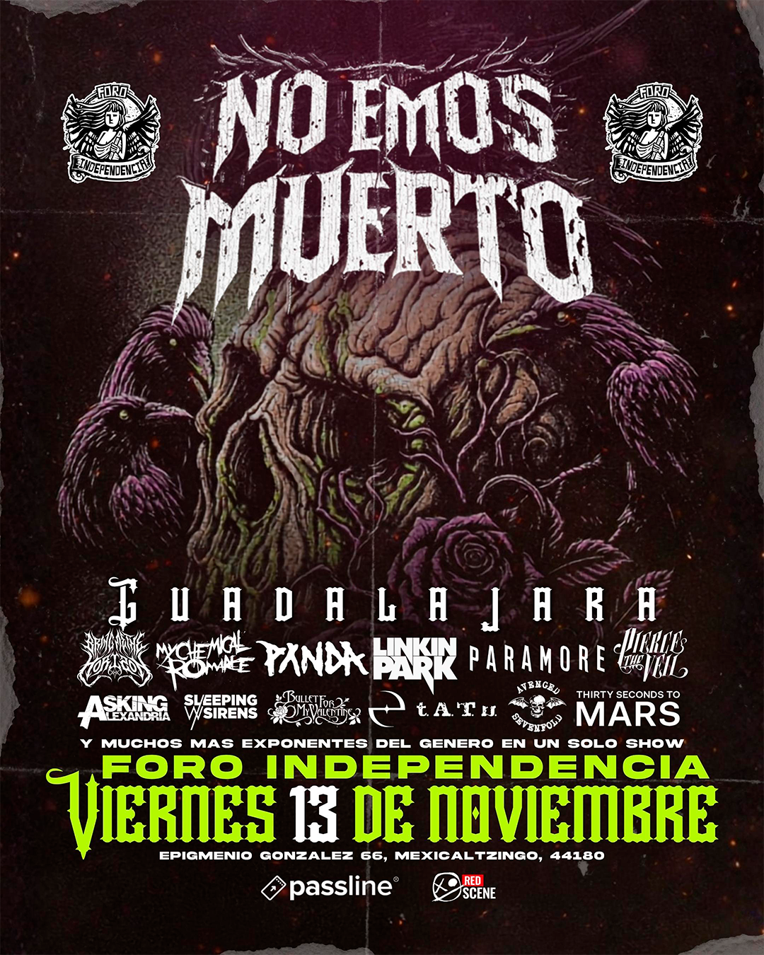 Flyer de NO EMOS MUERTO